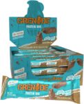 Grenade Chocolate Chip Salted Caramel High Protein Bar, 20 g Protein and 1 g Sugar per Snack Bar, 12 Count, 2.1 oz Bars