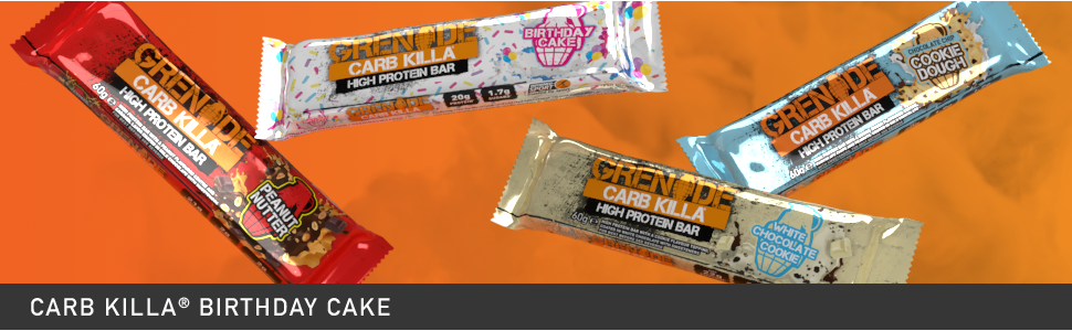 Carb Killa High Protein Low Sugar Snack Workout Fitness Grenade